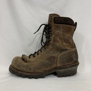 Carolina Birch Men's Leather WP Comp Safety Toe Logger Boot Brown Size 11 2E